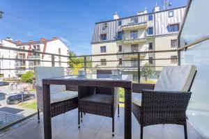 Balkon lub taras w obiekcie Ambria Apartments Promenada