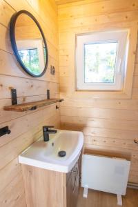 Kúpeľňa v ubytovaní Domek + 5 fotografií