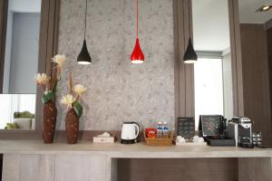 Set per la preparazione di tè e caffè presso Splendi Villa