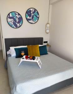 Ліжко або ліжка в номері Poseidonas luxury Apartment