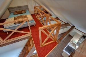 Postel nebo postele na pokoji v ubytování Blatenský House 393 - Apartmá 3 + 17 fotografií