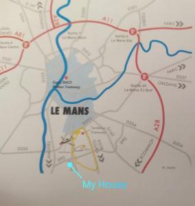 Chambres Le Mans 24 heuresの鳥瞰図