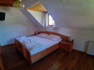 Posteľ alebo postele v izbe v ubytovaní Lachtalhütte