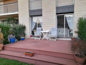 Balkón alebo terasa v ubytovaní Studio Cabourg - Résidence Prince Albert