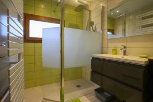 Kúpeľňa v ubytovaní Le Vintage grand appartement 4 étoiles avec jardin proche du lac + 28 fotografií