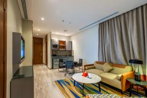 O zonă de relaxare la Sama Al Qasr Hotel Apartments