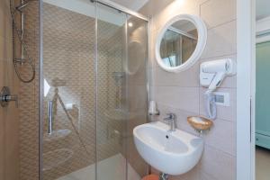 Koupelna v ubytování Albergo Villa A Mare