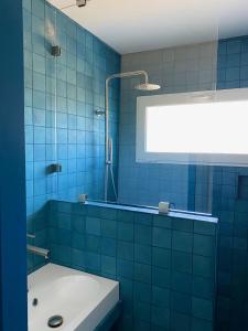 Koupelna v ubytování Mimosas - Bel appartement avec une vue imprenable sur la baie