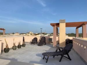 Balkon lub taras w obiekcie Precioso ático con vistas al mar y la montaña