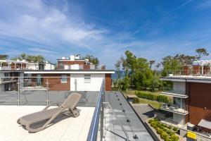 Balkón alebo terasa v ubytovaní Apartament Klifowa 8 lok 4 w budynku basen sauna