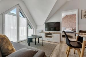 TV a/nebo společenská místnost v ubytování Family Apartments Klínovec