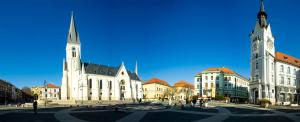 Nespecifikovaný výhled na destinaci Kaposvár nebo výhled na město při pohledu z hotelu