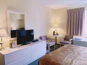 TV a/nebo společenská místnost v ubytování MountainView Hotel Merritt