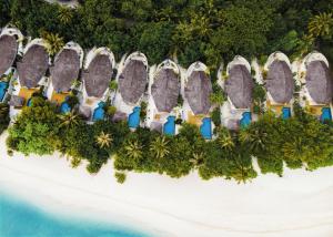 an aerial view of the resort at Furaveri Maldives - COMPLIMENTARY ROUND-TRIP SEAPLANE TRANSFER for two for a minimum of 5 nights or more from May 1st to October 31st, 2025 in Raa Atoll