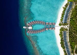 Letecký snímek ubytování Furaveri Maldives