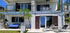Balkón alebo terasa v ubytovaní Apartments Amadea