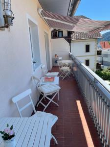 Balkon lub taras w obiekcie Seeblick Millstatt