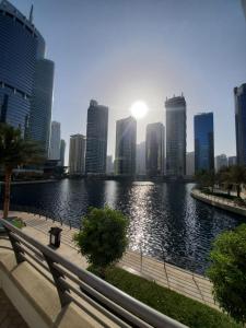 a view of a river with a city in the background at 1 BHK - Concorde Tower - JLT Cluster H in Dubai