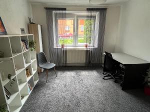 Posezení v ubytování Zcela zařízený byt ve Vrbně pod Pradědem, fully furnished flat in Vrbno pod Pradedem