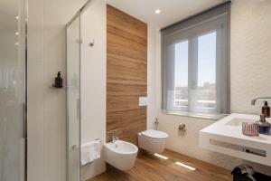 Koupelna v ubytování NUE SUITES