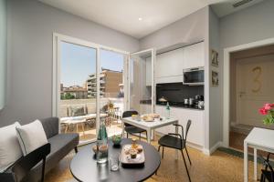 Posezení v ubytování NUE SUITES
