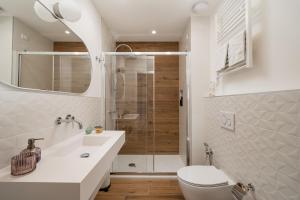 Koupelna v ubytování NUE SUITES