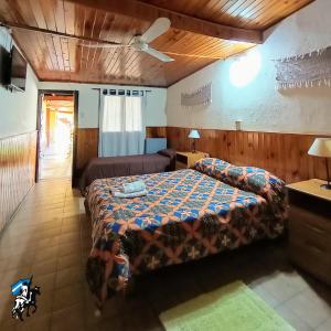 ein Schlafzimmer mit einem Bett in einem Zimmer in der Unterkunft Don Romulo in Tupungato + 22 Fotos