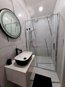 Kúpeľňa v ubytovaní Apartman marino + 29 fotografií