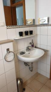 Koupelna v ubytování Ferienwohnung Westerheide