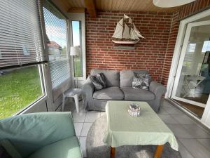 Χώρος καθιστικού στο Meine Ferienwohnung