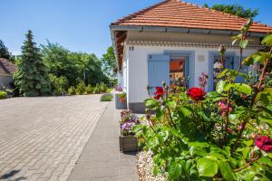 Vonkajšia záhrada v ubytovaní Boróka Apartmanház