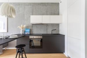 Kuchyňa alebo kuchynka v ubytovaní S35 Apartments Gdynia Orłowo