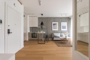 Kuchyňa alebo kuchynka v ubytovaní S35 Apartments Gdynia Orłowo