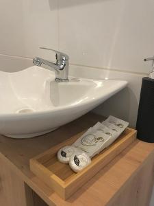 Kúpeľňa v ubytovaní Domek letniskowy Sunny House , Nocleg Zator Energylandia