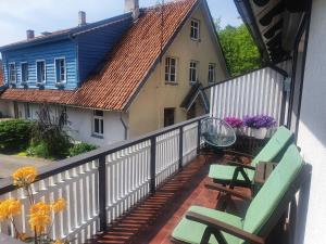 En balkon eller terrasse på Jūrena