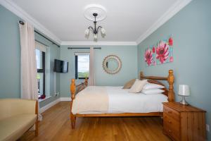 Postel nebo postele na pokoji v ubytování Fintra Beach B&B