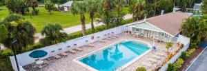 an overhead view of a swimming pool at a resort at Social Distanсing Approved Nature Getaway! in Naples