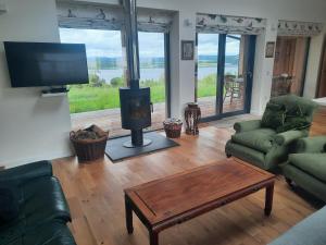 A seating area at Carnmore Cottage