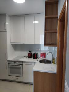 a kitchen with a sink and a counter top at KaLuMa in Belgrade