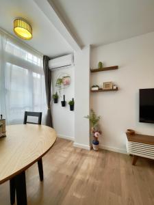 Telewizja i/lub zestaw kina domowego w obiekcie Casita del Puerto 2