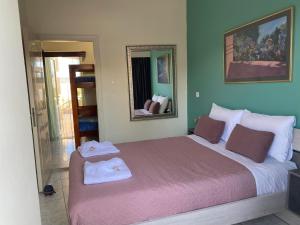 Postel nebo postele na pokoji v ubytování Kissamos Nice Apartment2