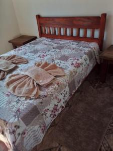 Кровать или кровати в номере Canto dos Pássaros- Casa de campo em Gonçalves