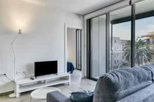 TV a/nebo společenská místnost v ubytování Pelosa Apartment