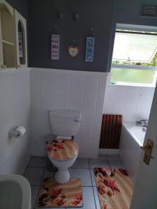 a bathroom with a toilet and a sink at 42 Ramsgate palms in Margate