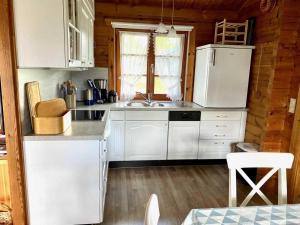 Η κουζίνα ή μικρή κουζίνα στο Ferienpark Lauterdörfle 7