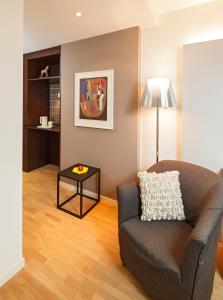 Predel za sedenje v nastanitvi Hotel Rössli