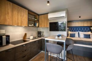 Kuchyň nebo kuchyňský kout v ubytování Punto Blu Village in Lanterna Premium Camping Resort