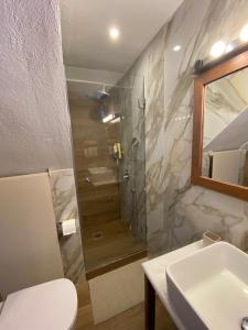 Koupelna v ubytování Villa Elea