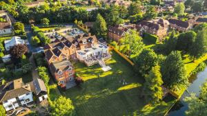an aerial view of a large estate with a mansion at The Riverside in Salisbury