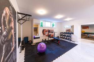 Posilňovňa alebo fitness centrum v ubytovaní Villa Le Soleil